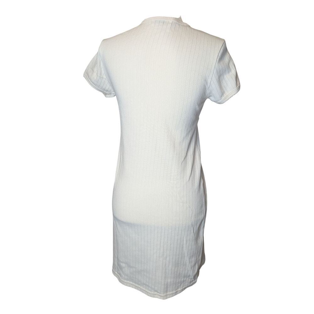 Scarlet Loungewear Light Yellow V-Neck Lounge Mini Dress Y2K - Picture 8 of 10
